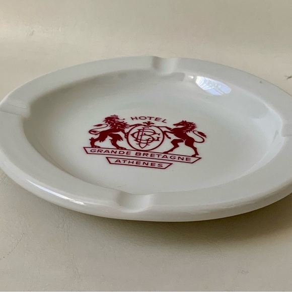 Vintage Grand Breatagne Athenes Hotel Greece Ashtray - Picture 7 of 10